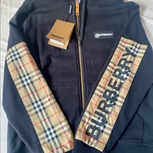 Burberry Logo Hoodie (size S)